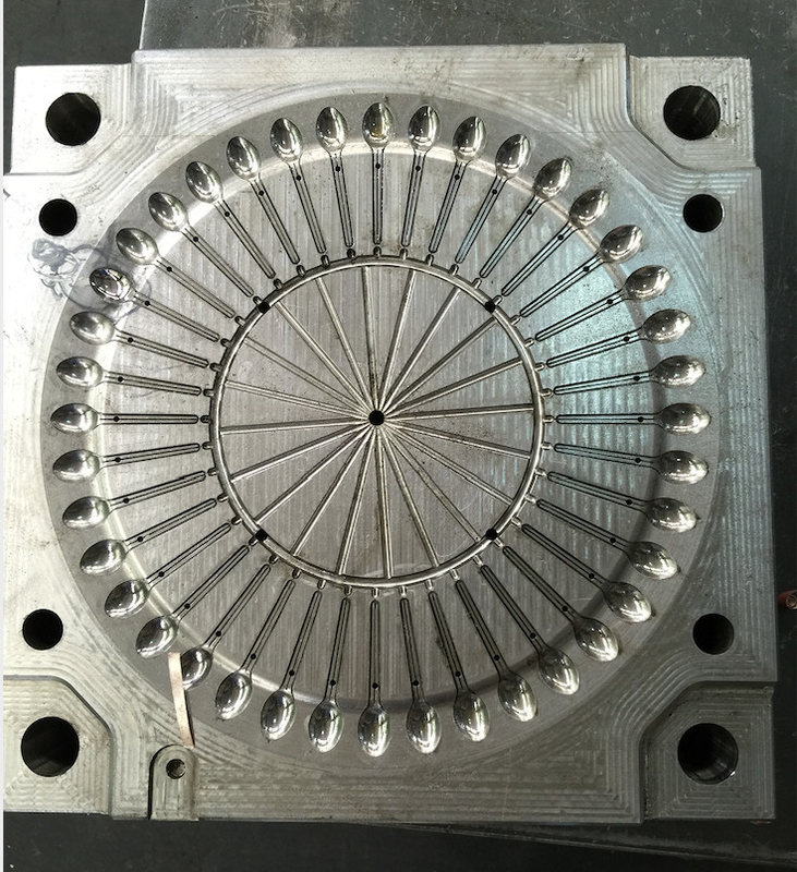 Hot Sale Plastic Spoon Mould with Hot-Runner/Cold-Runner Option Plastic Cutlery Mould